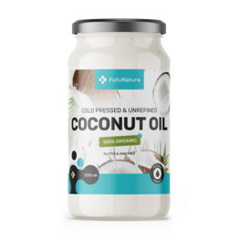 Organic Coconut Oil – Cold-Pressed, Unrefined, 1000 ml