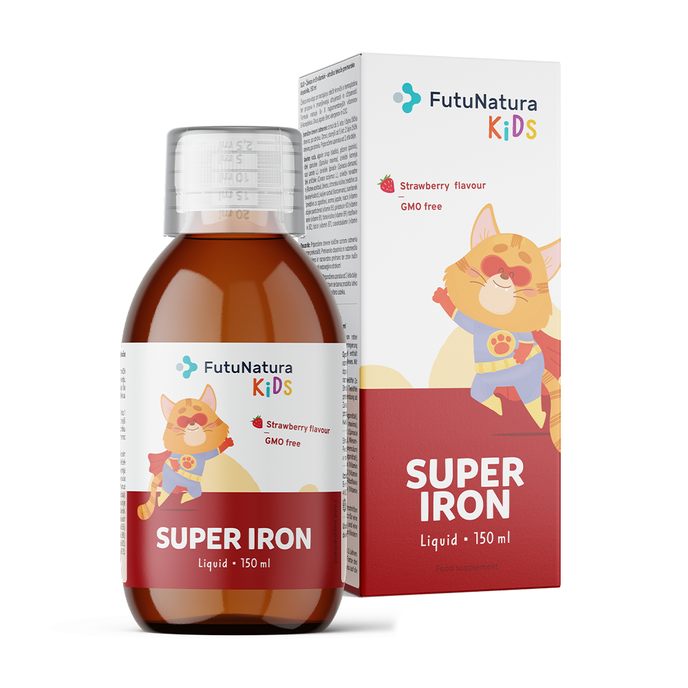 Super Iron: Iron + B vitamins, liquid dietary supplement for children