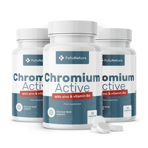3x Chromium Active, total 90 capsules