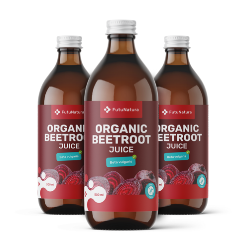 3x Organic Beetroot Juice, total 1500 ml