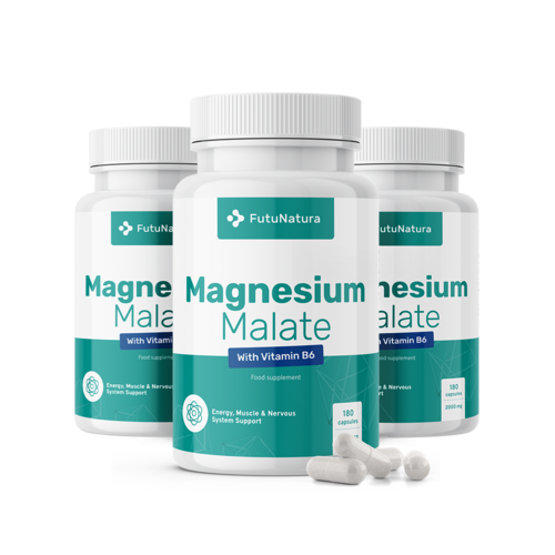 3x Magnesium Malate 2000 mg, total 540 capsules