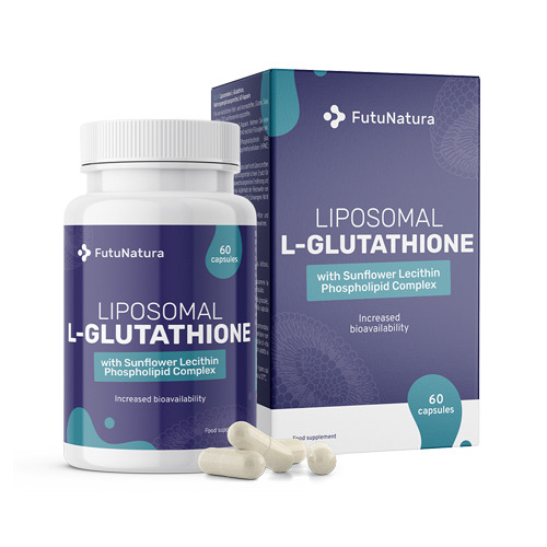 Liposomal L-glutathione in capsules