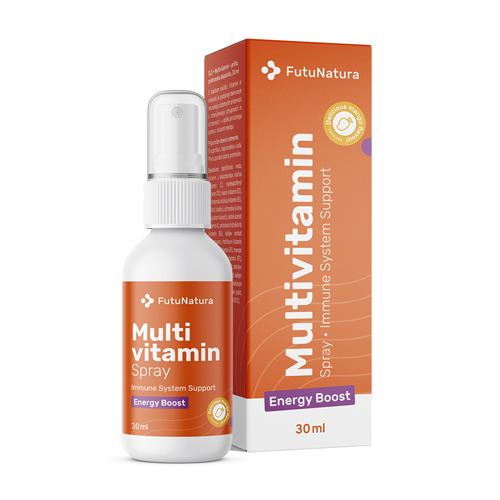 Multivitamins in spray with mango flavour