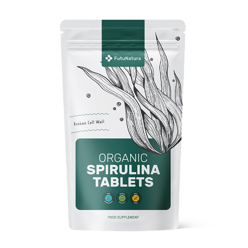 Organic spirulina tablets