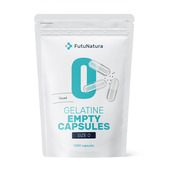 Empty capsules 0 - gelatin, 1000 capsules