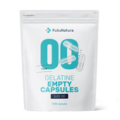 Empty capsules 00 - gelatin, 1000 capsules