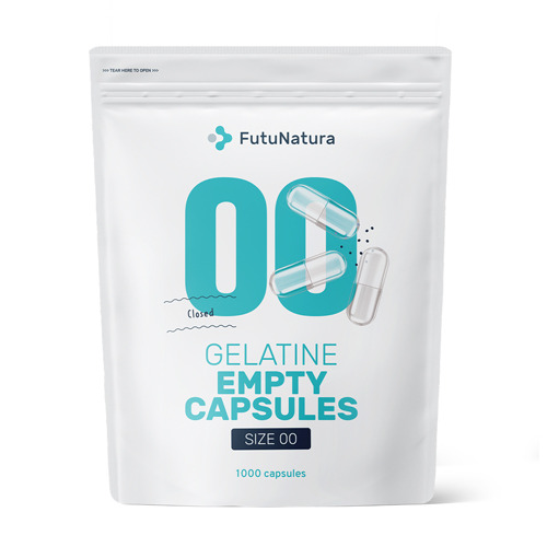 Gelatin capsules, size 00