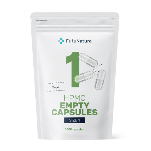 HPMC vegan capsules, size 1