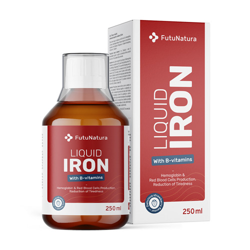Iron - in liquid form with vitamin C and B-vitamins