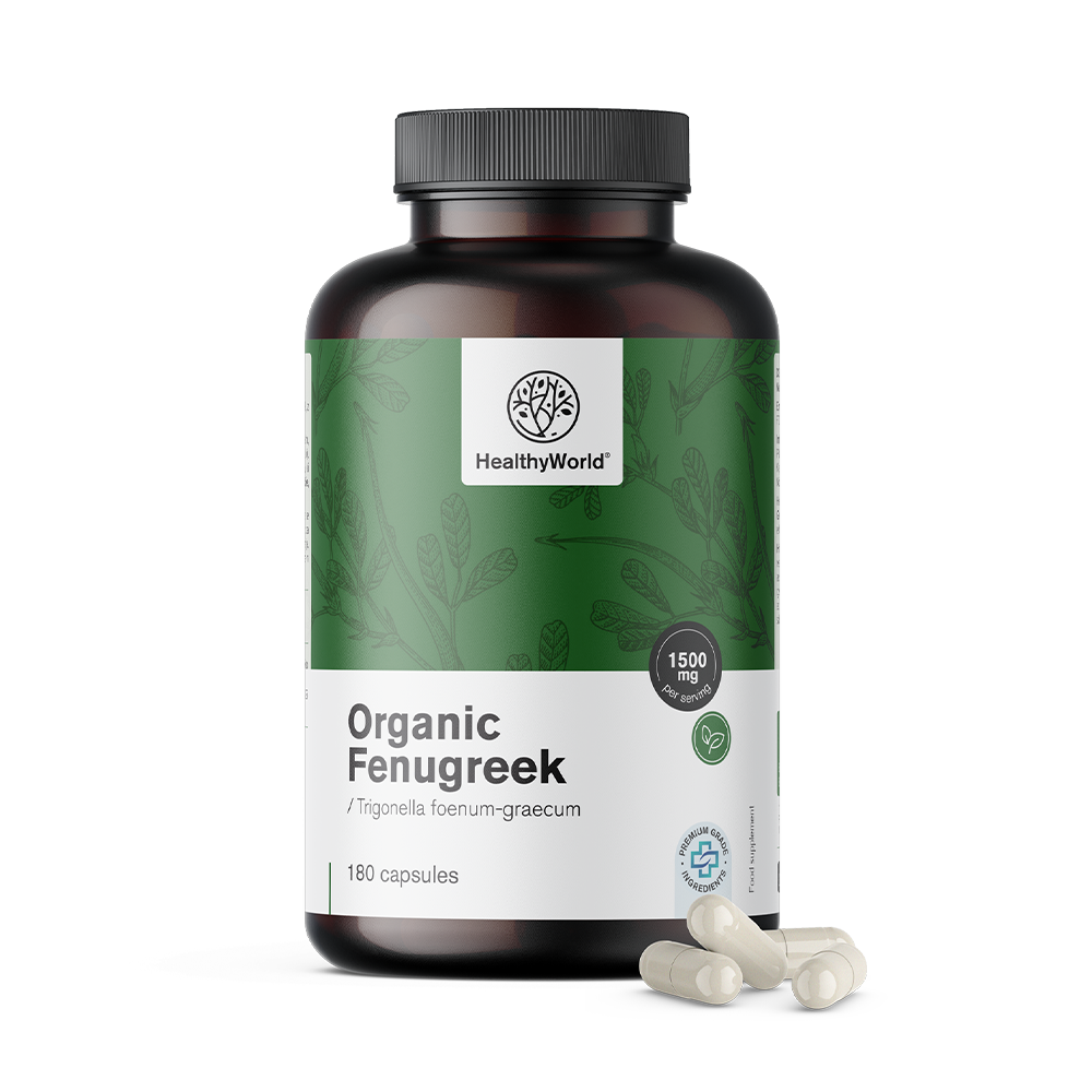 Organic Fenugreek (Greek Hay) in capsules
