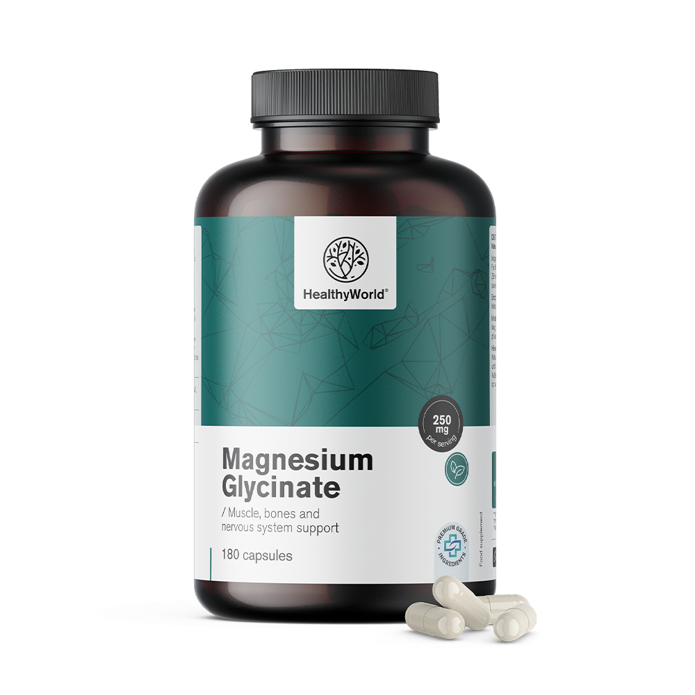 Magnesium glycinate in capsules