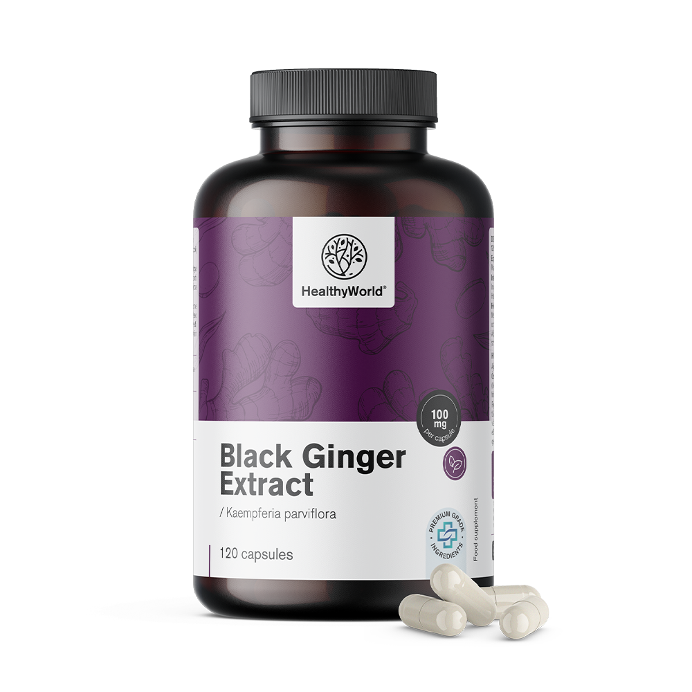 Black Ginger Extract in capsules