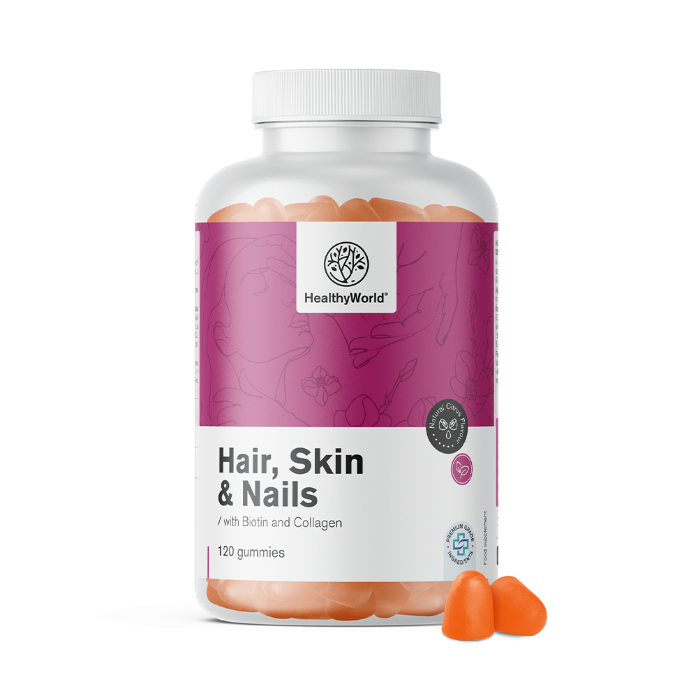 Hair, Skin & Nails - Gummies for Hair, Skin, and Nails with a citrus flavor