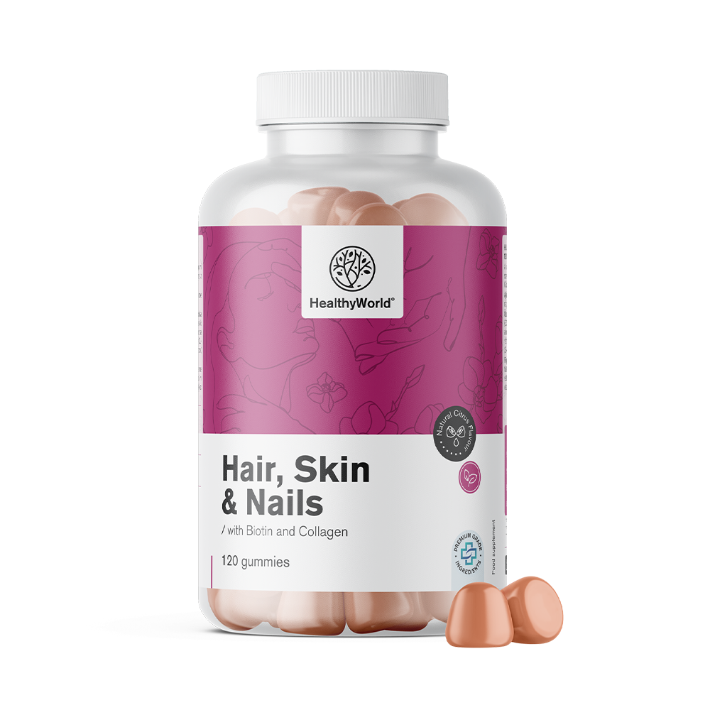 Hair, Skin & Nails - Gummies for Hair, Skin, and Nails with a citrus flavor