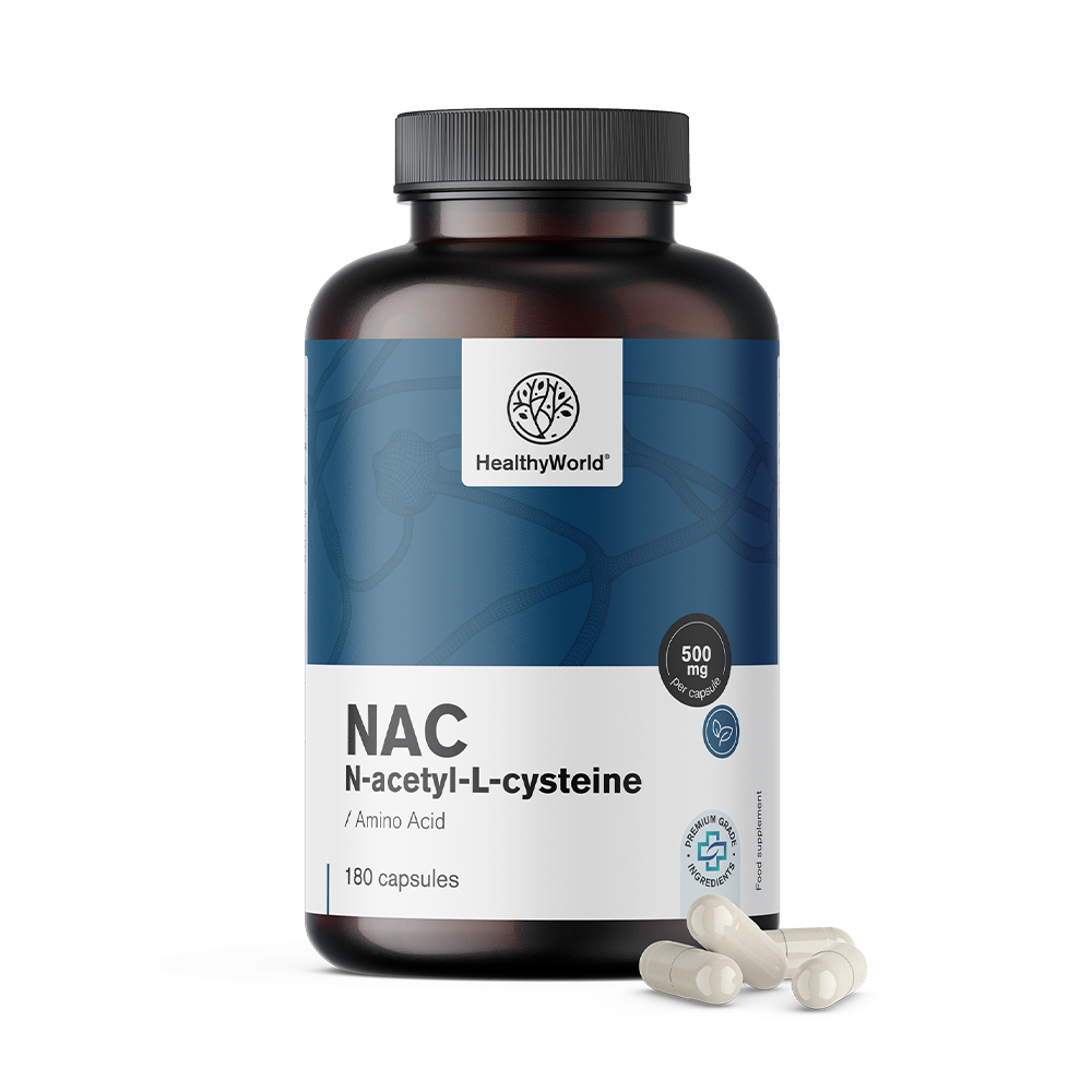 N-acetyl cysteine or NAC in capsules