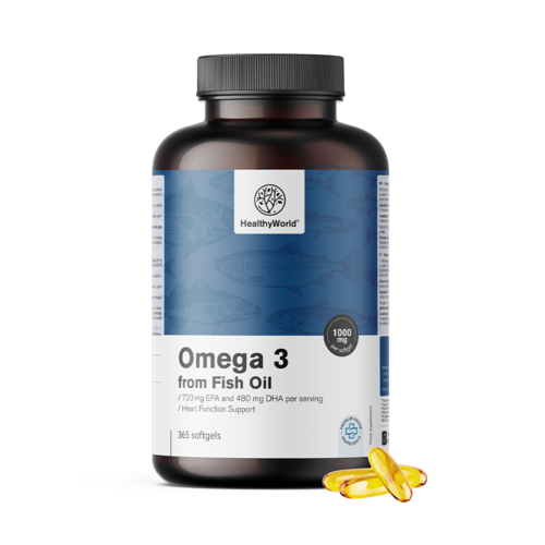 Omega-3 1000 mg - from Fish Oil, 365 softgels
