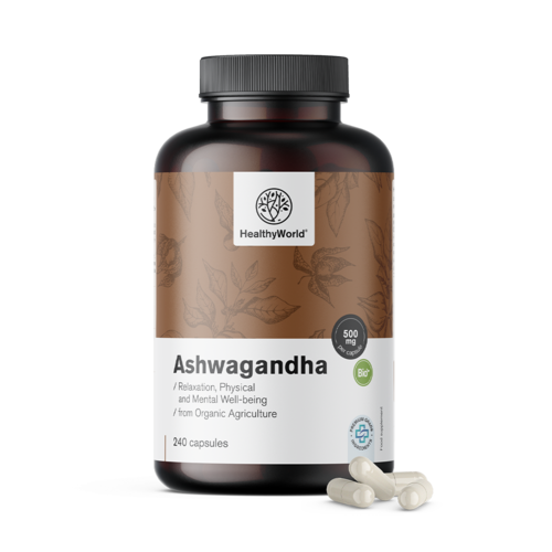 Ashwagandha 500 mg, 240 capsules