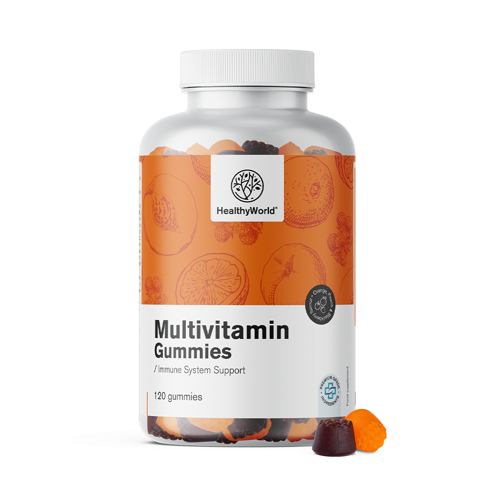 Multivitamins in the form of gummies with 3 flavors