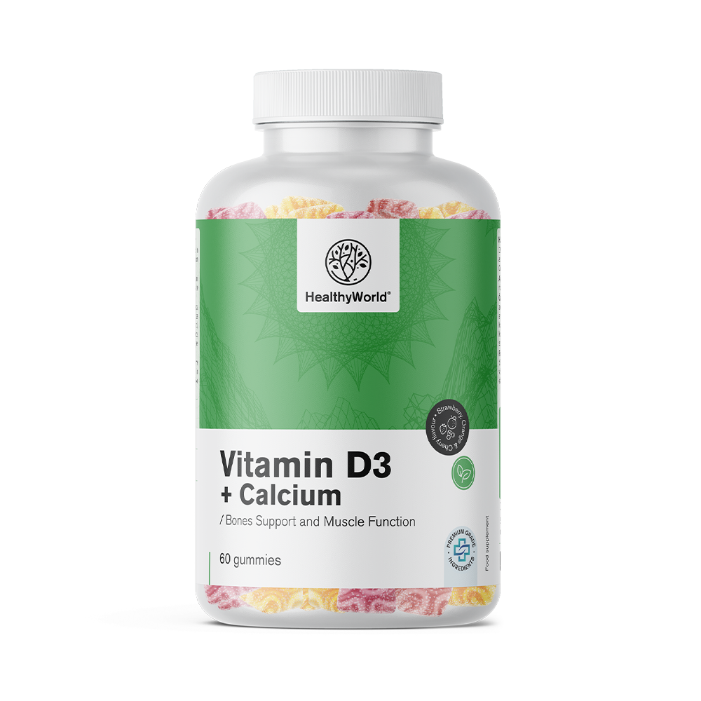 Vitamin D3 + Calcium in gummies