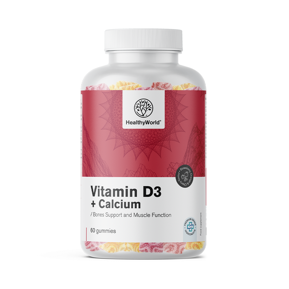 Vitamin D3 + Calcium in gummies
