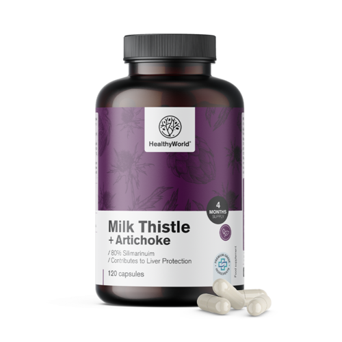 Milk Thistle + Artichoke, 120 capsules