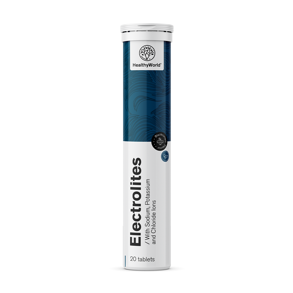 Electrolytes - Effervescent Tablets with Blackcurrant Flavor