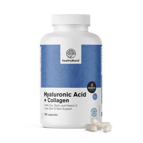 Hyaluronic Acid + Collagen Complex, 180 capsules