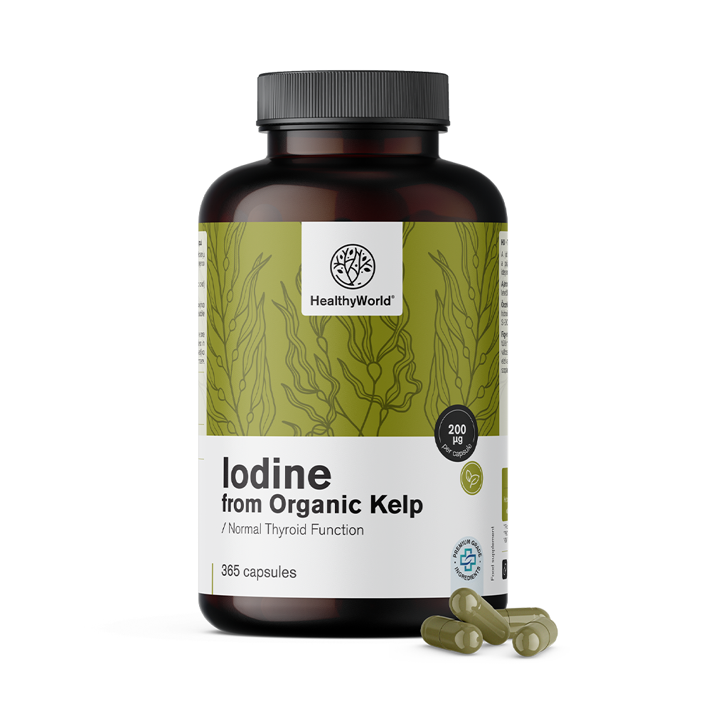 Natural Iodine 200 µg - from Organic Kelp Algae