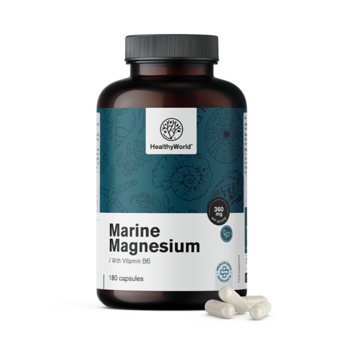 Marine Magnesium 360 mg, 180 capsules