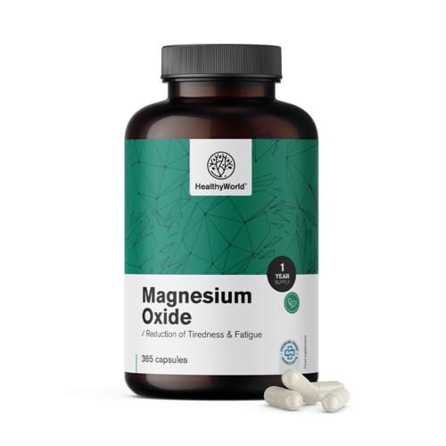 Magnesium Oxide 400 mg, 365 capsules