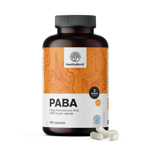 PABA 500 mg, 180 capsules