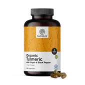 Organic Turmeric 1440 mg - with Ginger and Black Pepper, 180 capsules