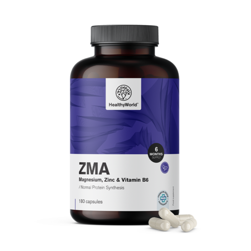 ZMA – Magnesium, Zinc and B6, 180 capsules