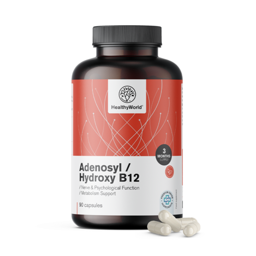 Adenosyl/Hydroxy B12 2000 µg, 90 capsules