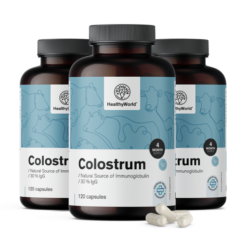 3x Colostrum 30 % IgG, total 360 capsules