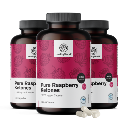 3x Raspberry Ketones 1500 mg, total 540 capsules