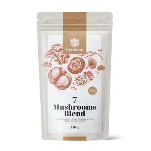 Seven Mushroom Extract Blend Powder, 250 g
