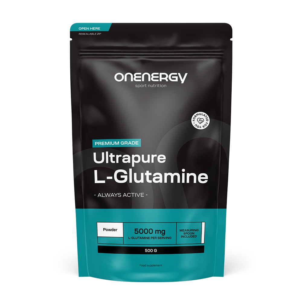 L-glutamine - powder for preparing a drink.