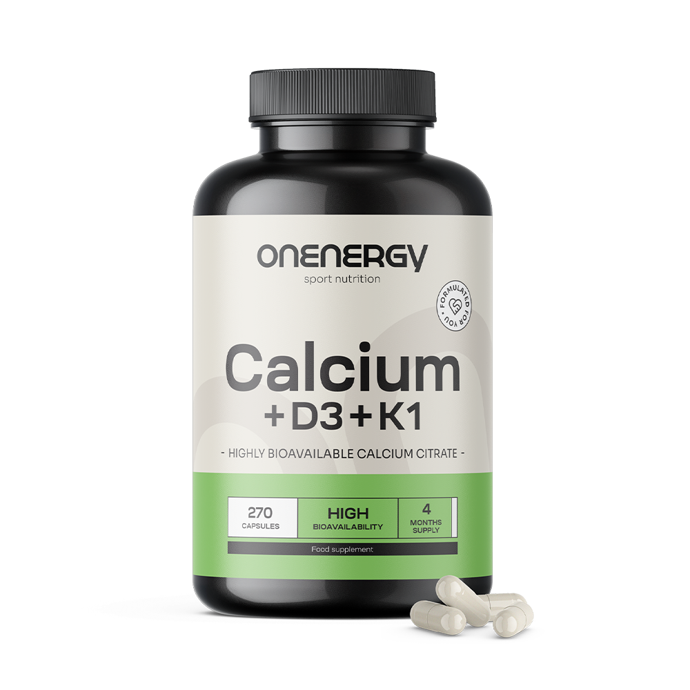 Calcium + Vitamin D3 + Vitamin K1 for healthy bones