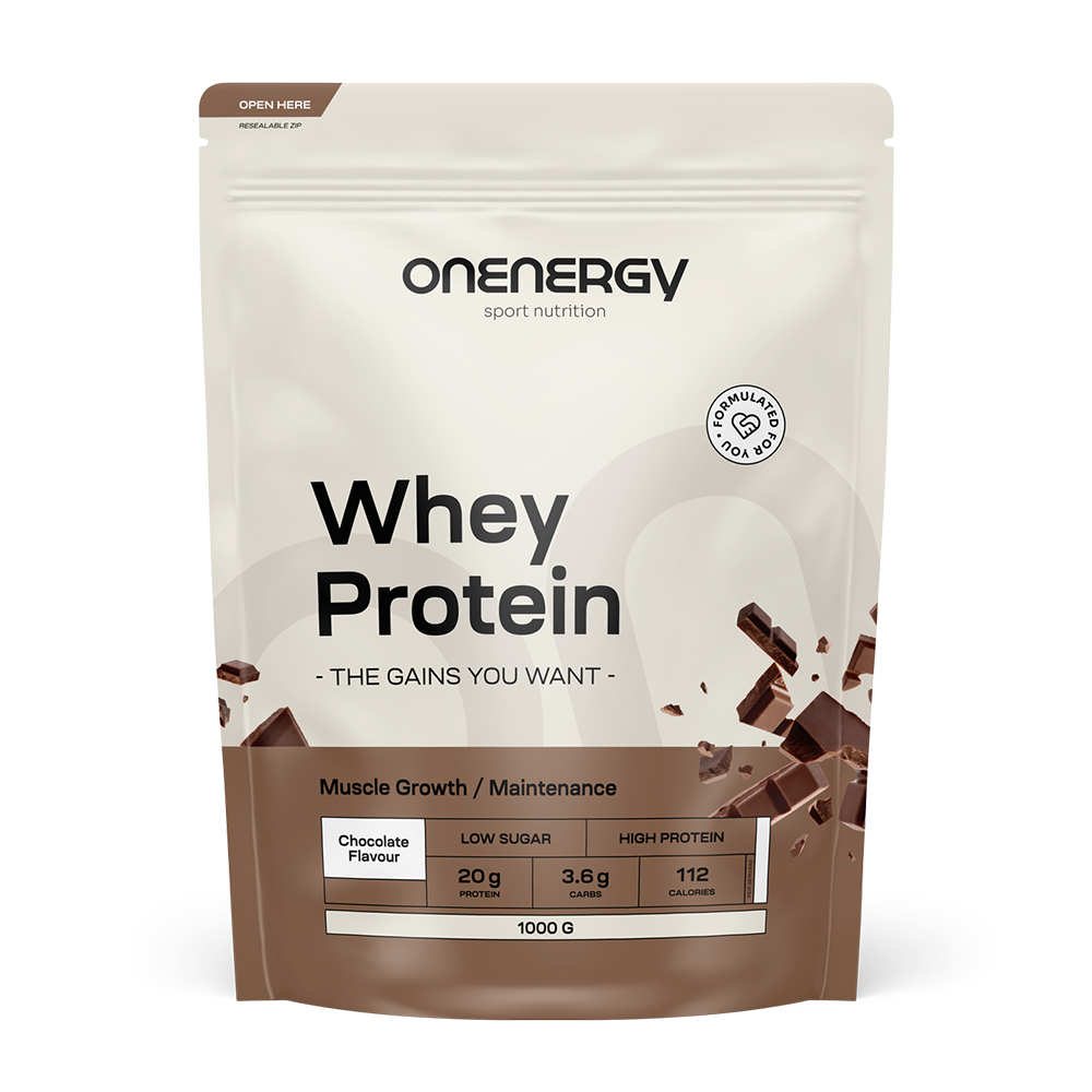 Whey protein with chocolate flavor