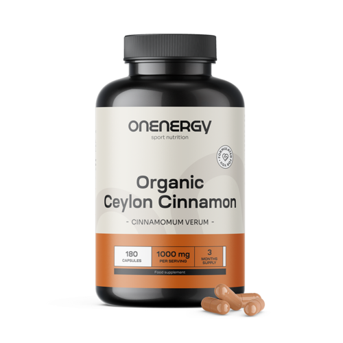 Organic Ceylon Cinnamon 1000 mg, 180 capsules