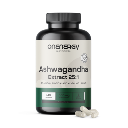 Ashwagandha 500 mg – Extract 25:1, 240 capsules