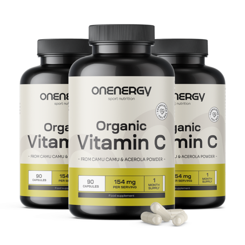 3x Organic Vitamin C, total 270 capsules