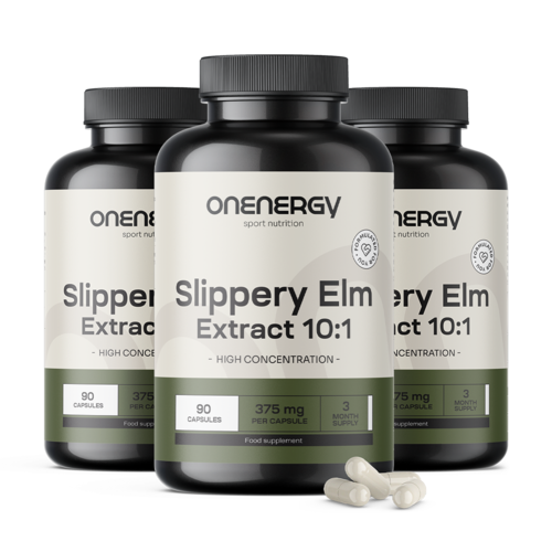 3x Slippery Elm Bark – 10:1 Extract, total 270 capsules