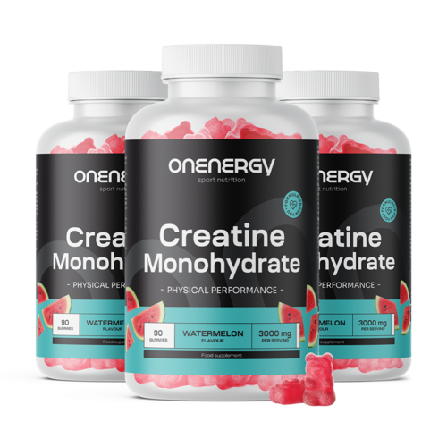 3x Creatine Monohydrate 3000 mg – Watermelon, total 270 gummies