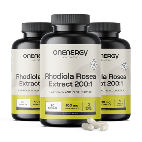 3x Rhodiola – 200:1 Extract, total 270 capsules