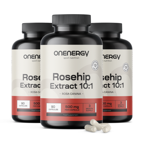 3x Rosehip – 10:1 Extract, total 270 capsules