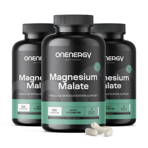 3x Magnesium Malate 2000 mg, total 1095 capsules