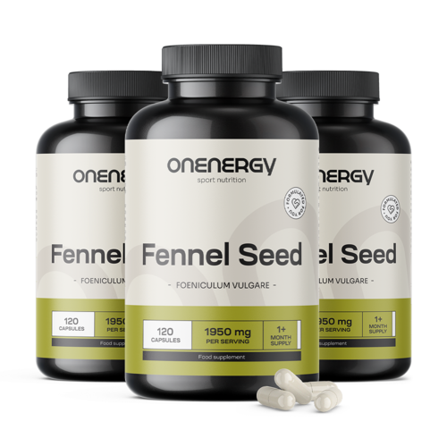 3x Fennel 1950 mg, total 360 capsules
