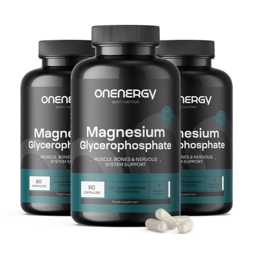 3x Magnesium Glycerophosphate, total 270 capsules